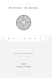 Poligrafi Vol. 18 No. 71/72 (2013): Mistika in misel