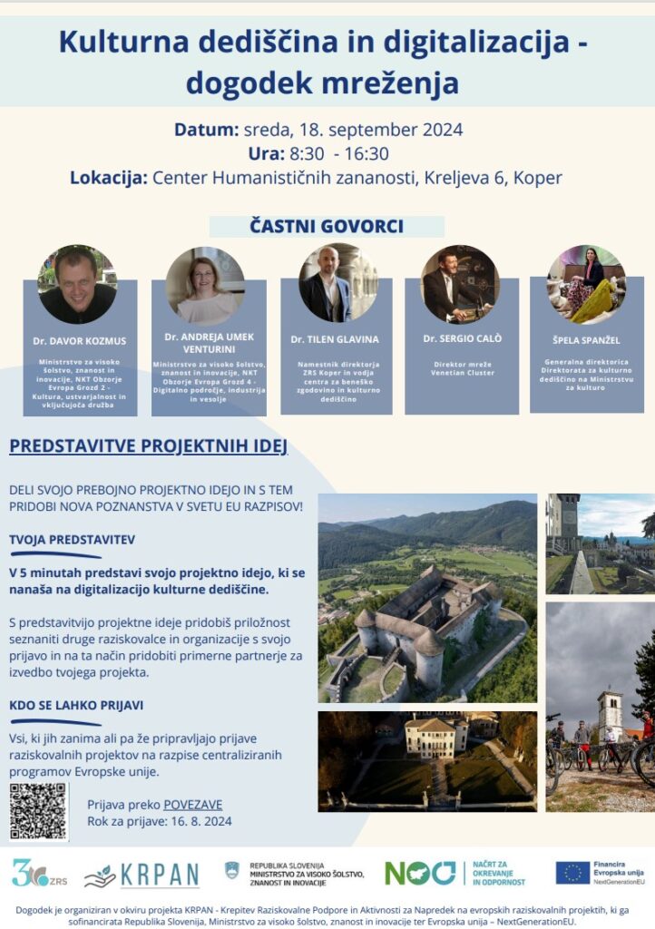 Letak kulturna dediščina in digitalizacija, dogodek mreženja